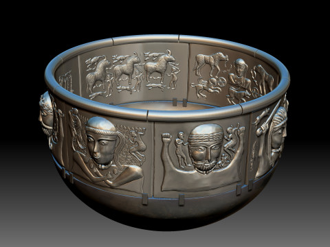 Gundestrup Cauldron 3D Print Modello di stampa 3D