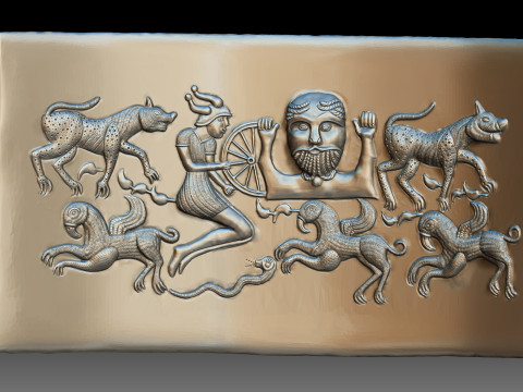 Gundestrup Cauldron 3D Print 3D 打印模型