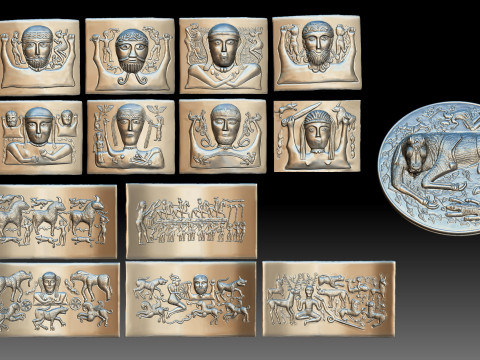 Gundestrup Cauldron 3D Print 3D 打印模型