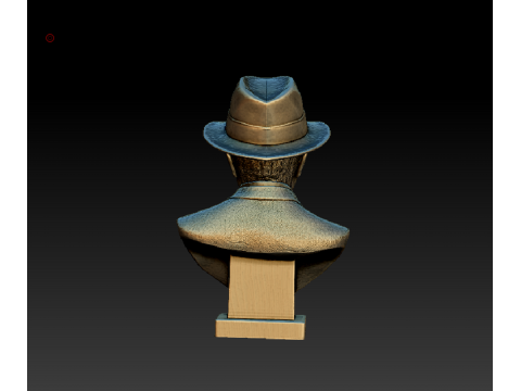 Busto of Carlos Gardel for 3D print Modello di stampa 3D