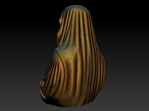 Bust of a Mystic Veiled Nun Model Cetak 3D