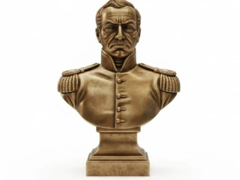 Jose de San Martin Buste voor 3D-print 3D printmodel