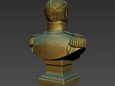 Jose de San Martin Bust for 3D print 3D 프린트 모델