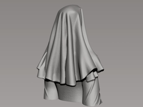 Hot Nun Busto printable Modello di stampa 3D