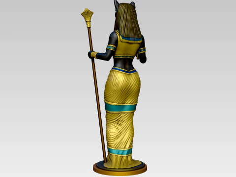 Est&aacute;tua da deusa eg&iacute;pcia Bastet Modelo de Impressão 3D