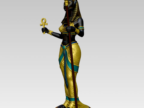 Statue of the Egyptian goddess Bastet 3D printmodel