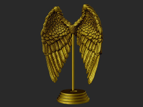Decorative sculpture of Angel Wings 3D 打印模型