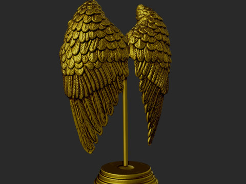 Decorative sculpture of Angel Wings 3D 打印模型