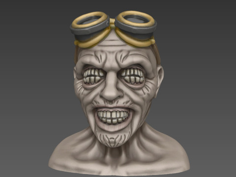 Oculodon the Soul Eater 3D Printed Horror Bust 3Dプリントモデル