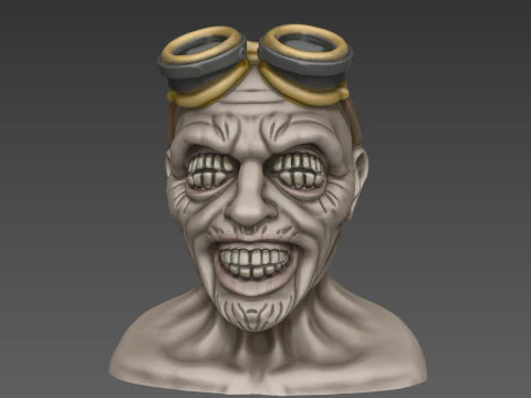 Oculodon the Soul Eater 3D Printed Horror Bust 3D Print Model
