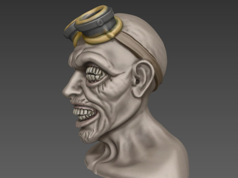 Oculodon the Soul Eater 3D Printed Horror Bust 3Dプリントモデル