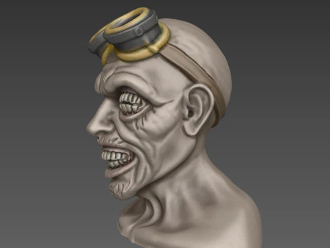 Oculodon the Soul Eater 3D Printed Horror Bust 3D Print Model