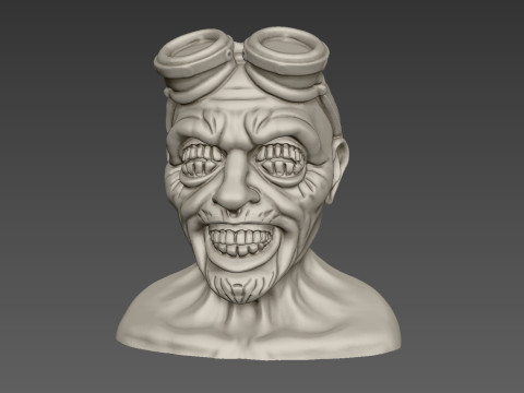 Oculodon the Soul Eater 3D Printed Horror Bust 3Dプリントモデル