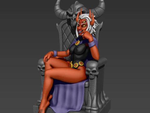 Raven Daemon Queen Figurine for 3d print 3D Print Model