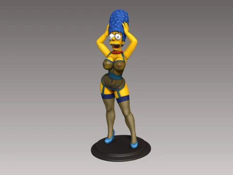 Marge Simpsons Sexy Figurine 3D Print Model