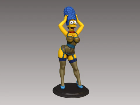 Marge Simpsons Sexy Figurine 3D Print Model