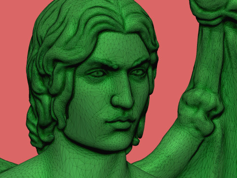 Статуя Ангела Зла Люцифера 3D друкована модель 3D Принт Модель