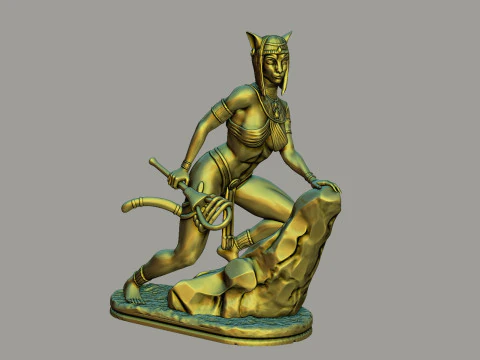 van de Egyptische godin Bastet 3D printmodel