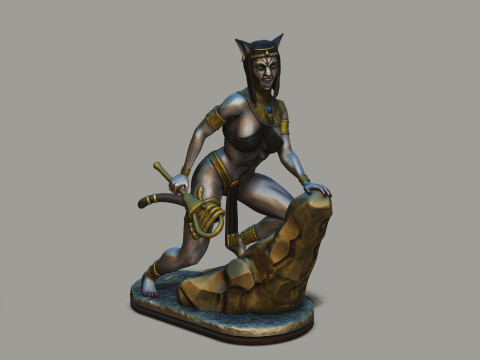 of the Egyptian goddess Bastet 3D printmodel