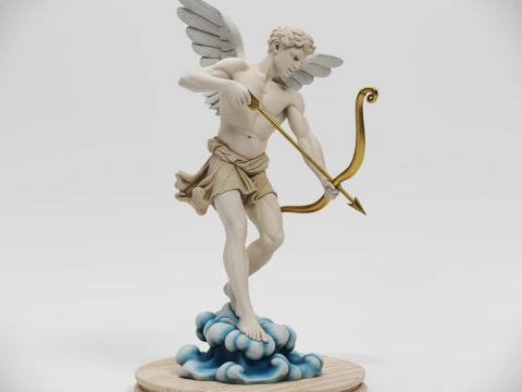 Statue of Eros is the Greek god of love 3D Print Model