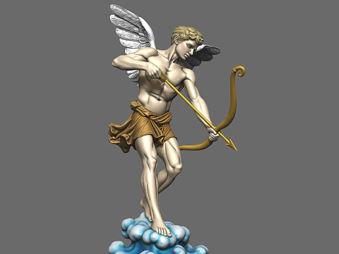 Statue of Eros is the Greek god of love 3D Print Model