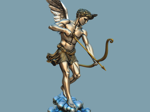 इरोज की मूर्ति प्रेम का यूनानी देवता है 3D प्रिंट मॉडल