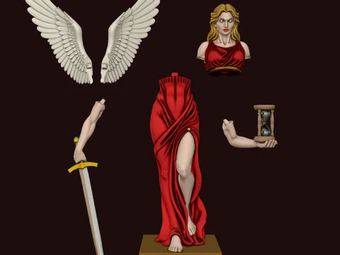 Nemesis is the Greek goddess of revenge and retributive justice 3D Print Model