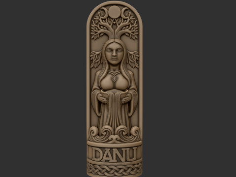 Patung Dewi Danu untuk STL Pencetakan 3D Model Cetak 3D
