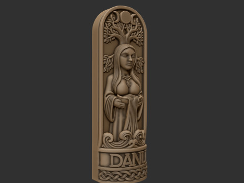 Patung Dewi Danu untuk STL Pencetakan 3D Model Cetak 3D