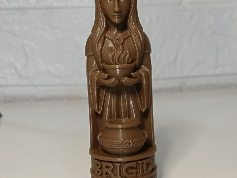 女神布里吉德雕像低支撑 FDM STL 3D 打印模型