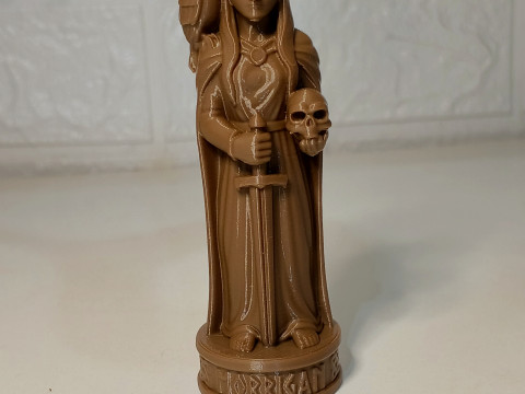 Patung Dewi Morrigan untuk Dukungan Minimal Pencetakan FDM Model Cetak 3D