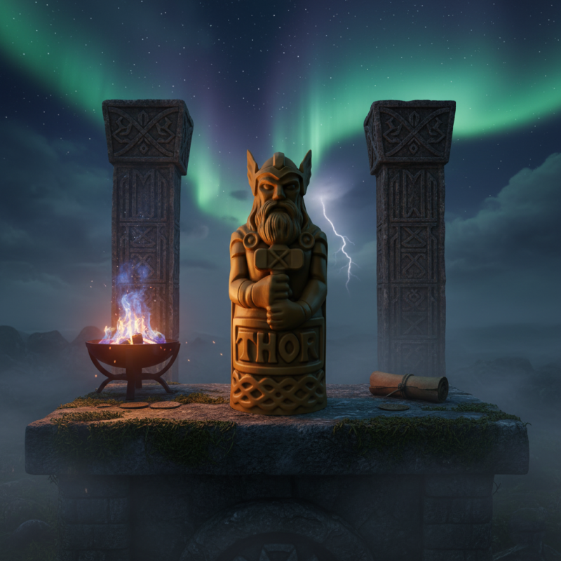 FDM 인쇄용 Thor Mjolnir 동상 3D STL 모델 3D 프린트 모델 .c4d .max .obj .3ds .fbx .stl .blend 