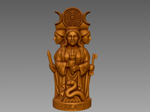 Triple Goddess of Magic and Crossroads for Printing 3D Print Model