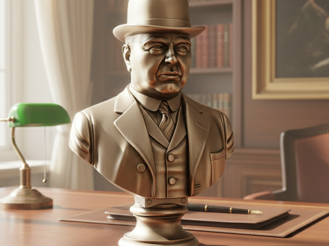 Hipolito Yrigoyen'in Basım Amaçlı Büstü 3D Baskı Modeli