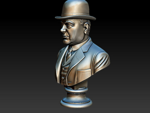 Hipolito Yrigoyen'in Basım Amaçlı Büstü 3D Baskı Modeli