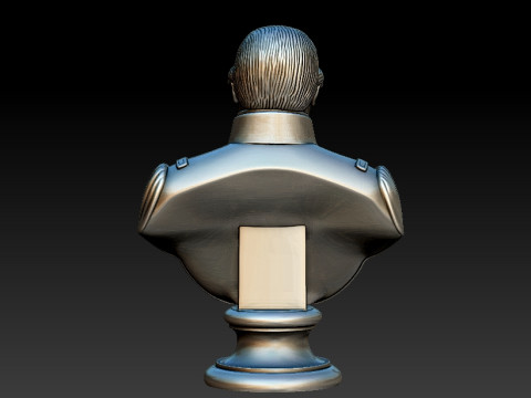 3D-Büste der argentinischen historischen Figur Justo Jose de Urquiza 3D Druckmodell