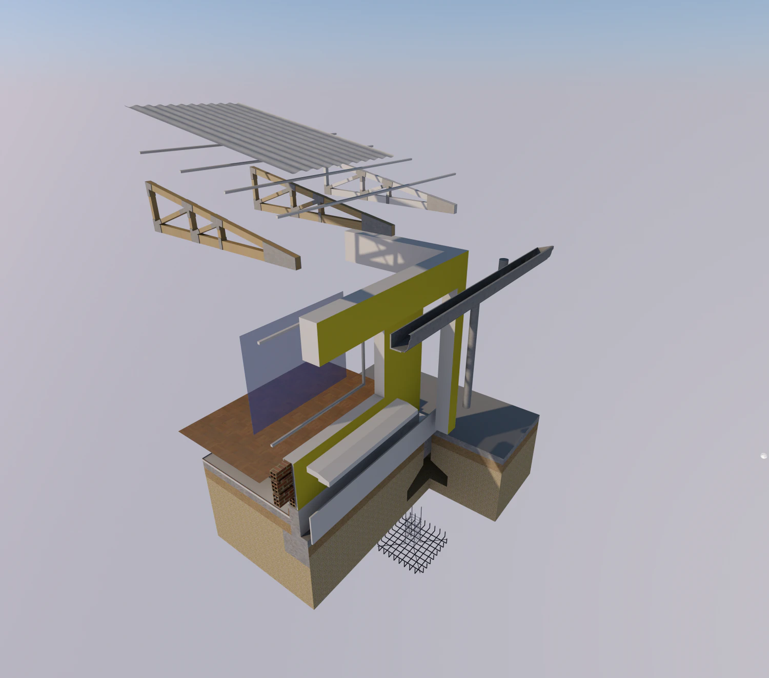 tedalle construtivo Modelo 3D .c4d .max .obj .3ds .fbx .stl .blend 
