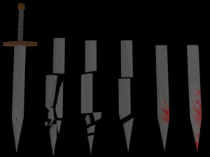 pbr beginner elf sword ms game ready 3D Model