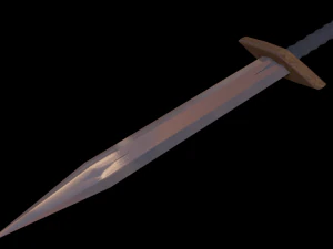 pbr beginner elf sword ms game ready 3D Model