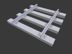 pezzo di binario Modello di stampa 3D