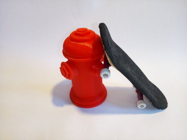 fingerboard fire hydrant 3Dプリントモデル .c4d .max .obj .3ds .fbx .stl .blend 