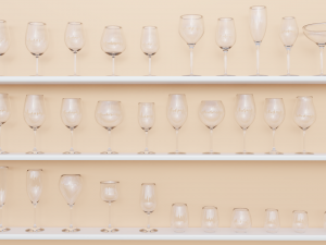 wine glass 3D Model