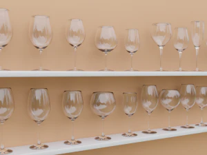 wine glass 3D Model