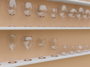 wine glass Modelo 3D