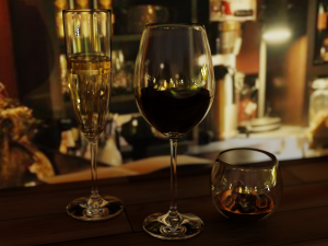 wine glass Modelo 3D