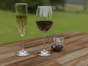 wine glass Modelo 3D