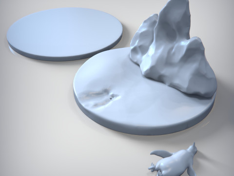 허무주의자 펭귄 트로피 3D 모델