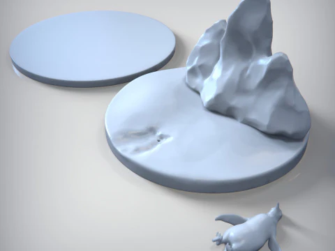 O trof&eacute;u Pinguim Niilista Modelo 3D