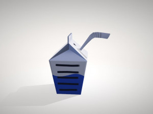 small milk carton Modelo 3D