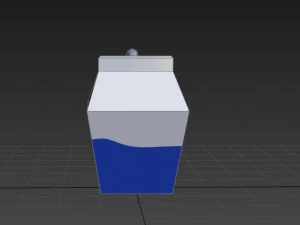 small milk carton 3D Model
